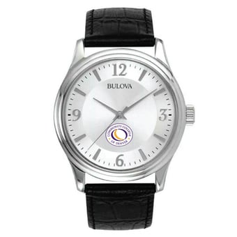 Men's Bulova Silver CCD CityHawks Leather Watch