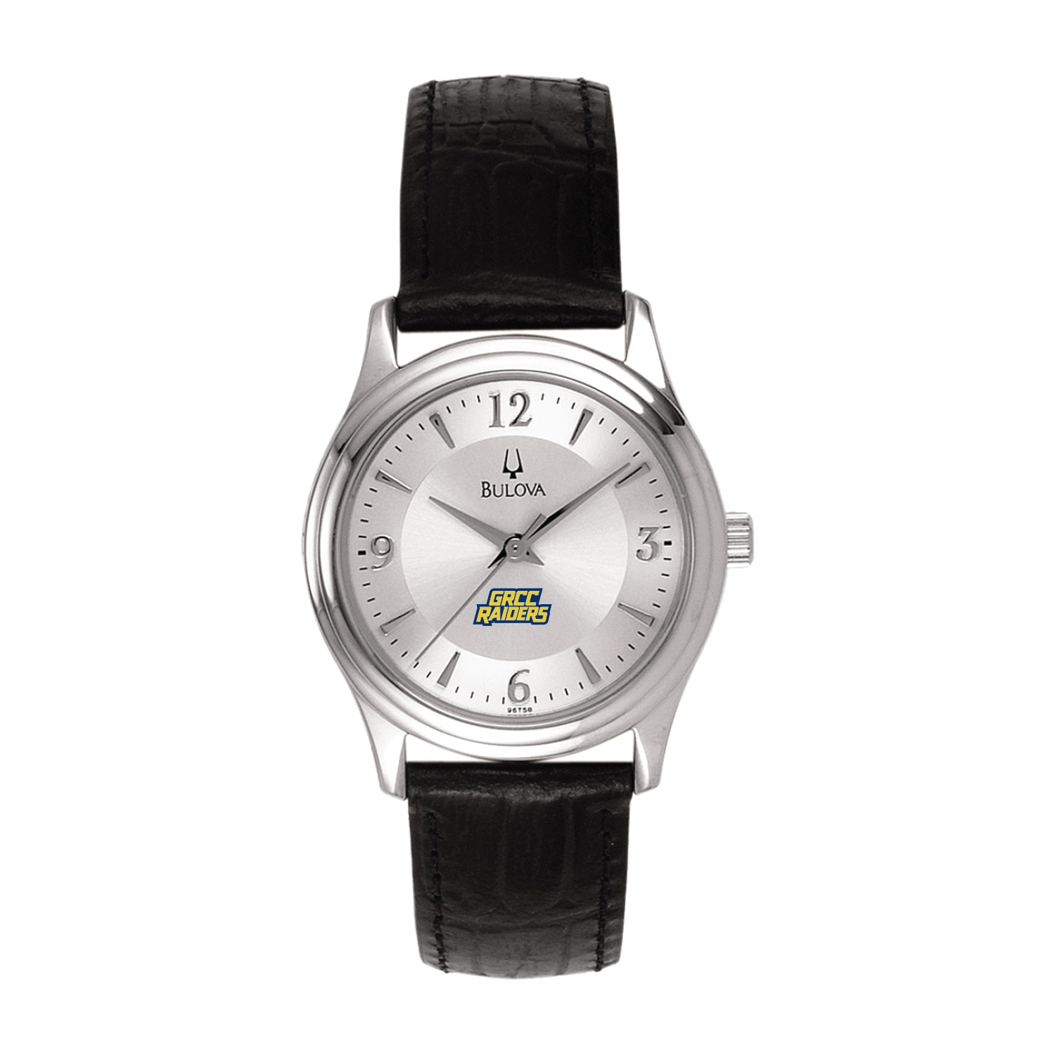 Women's Bulova Silver Grand Rapids Raiders Leather Watch