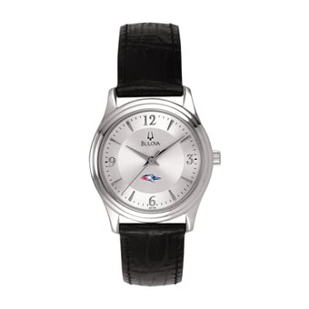 Women's Bulova Silver MSU Denver Roadrunners Leather Watch