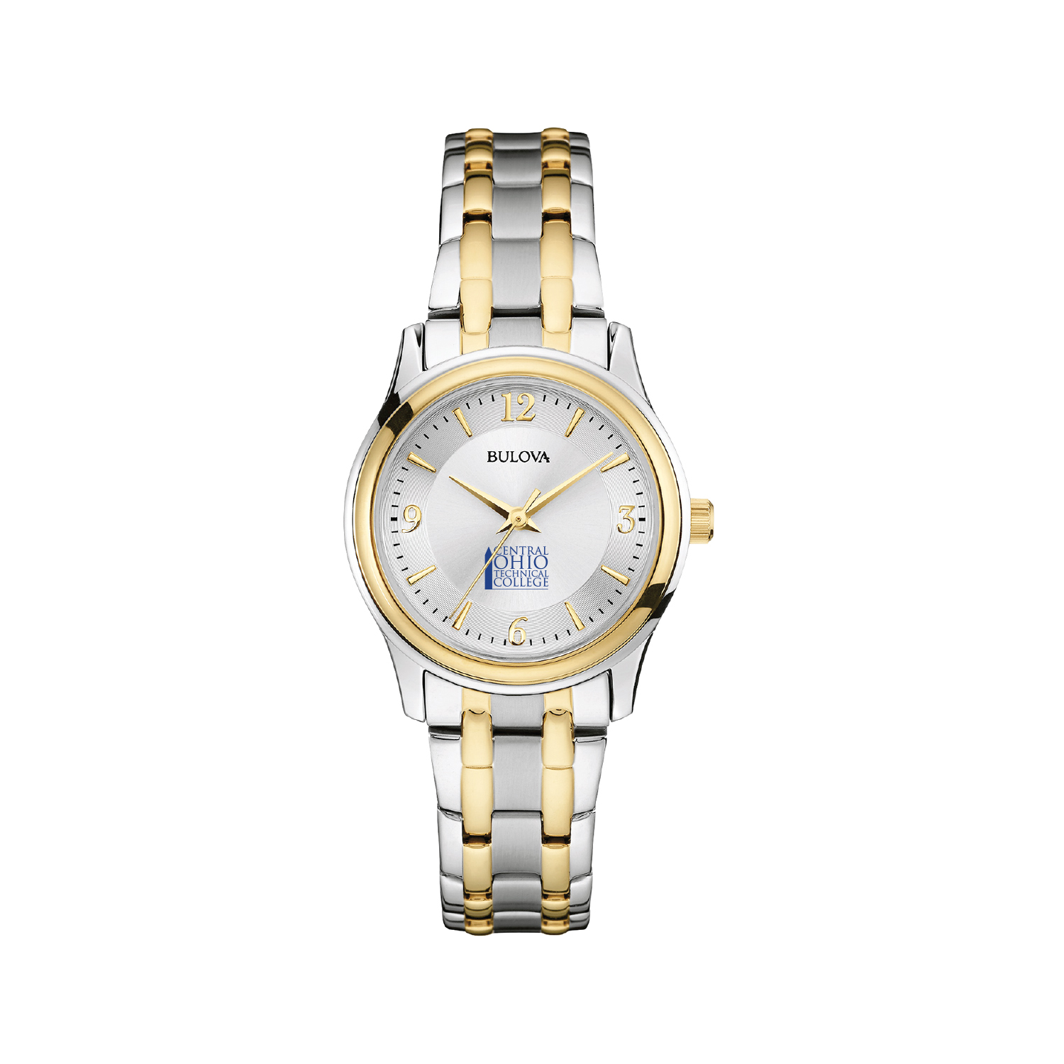 Women's Bulova Silver Central Ohio Technical College Classic Two-Tone Round Watch