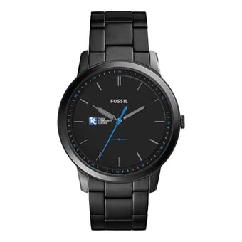 Fossil Black Tulsa Community College The Minimalist Slim Stainless Steel Watch