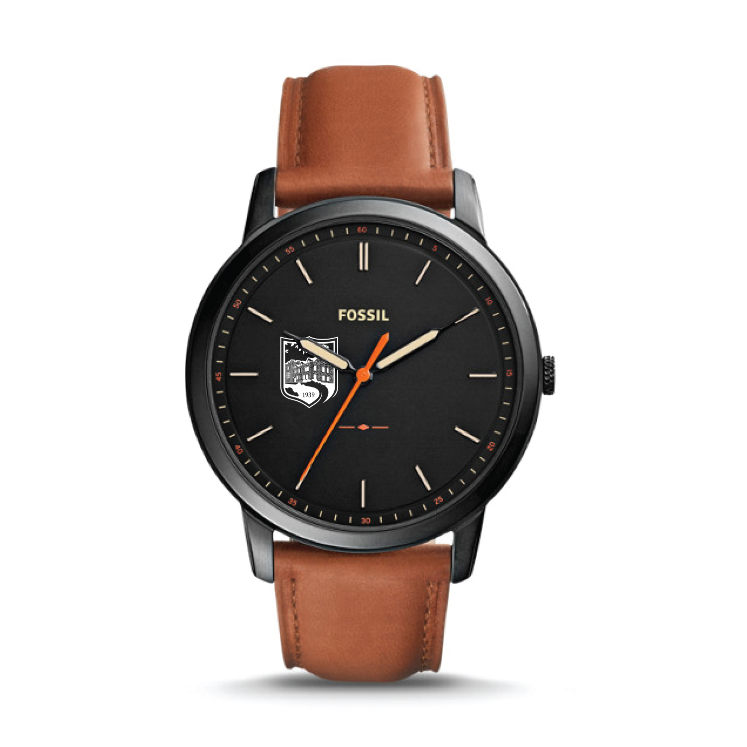 Fossil Black Endicott College The Minimalist Slim Light Brown Leather Watch Fossil Black Endicott College The Minimalist Slim Light Brown Leather Watch