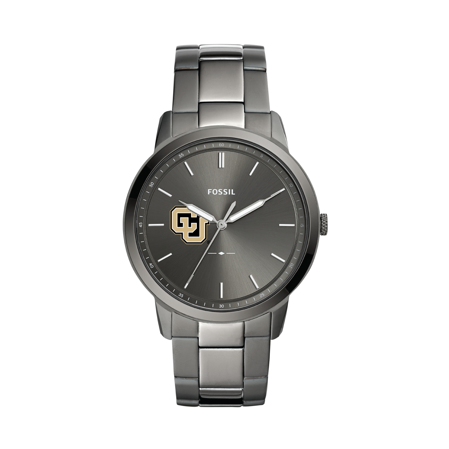 Fossil CU Denver Lynx The Minimalist Three-Hand Smoke Watch
