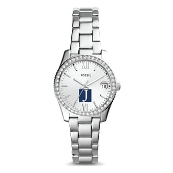 Women's Fossil Silver Juniata Eagles Scarlette Mini Three-Hand Date Watch