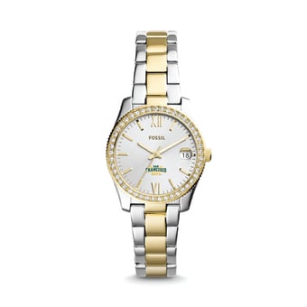 Women's Fossil Silver San Francisco Dons Scarlette Mini Two-Tone Stainless Steel Watch
