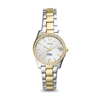 Women's Fossil Silver MSU Denver Roadrunners Scarlette Mini Two-Tone Stainless Steel Watch