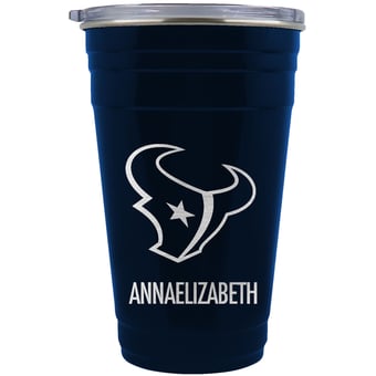 Houston Texans Team Logo 22oz. Personalized Tailgater Travel Tumbler
