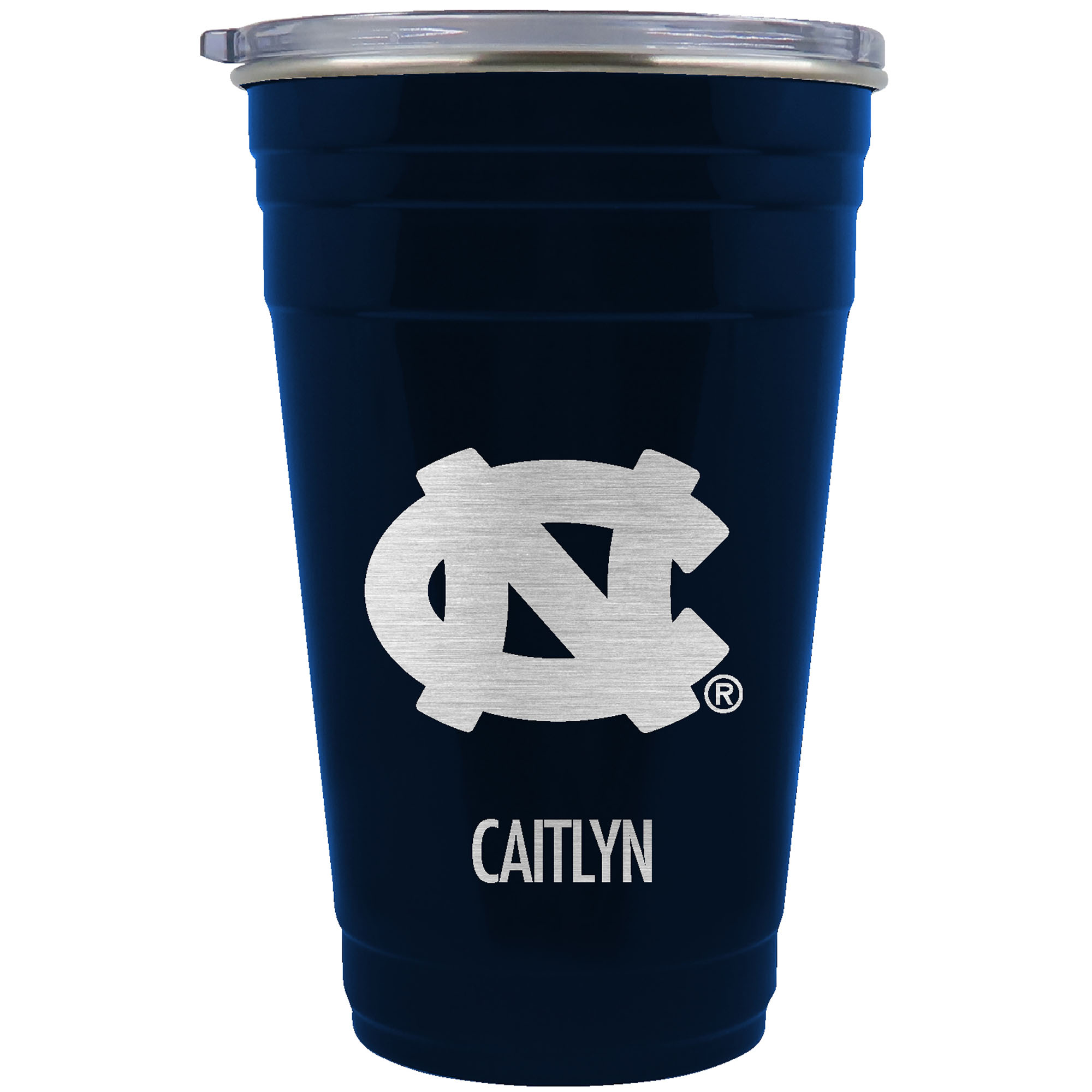 North Carolina Tar Heels Team Logo 22oz. Personalized Tailgater Travel Tumbler