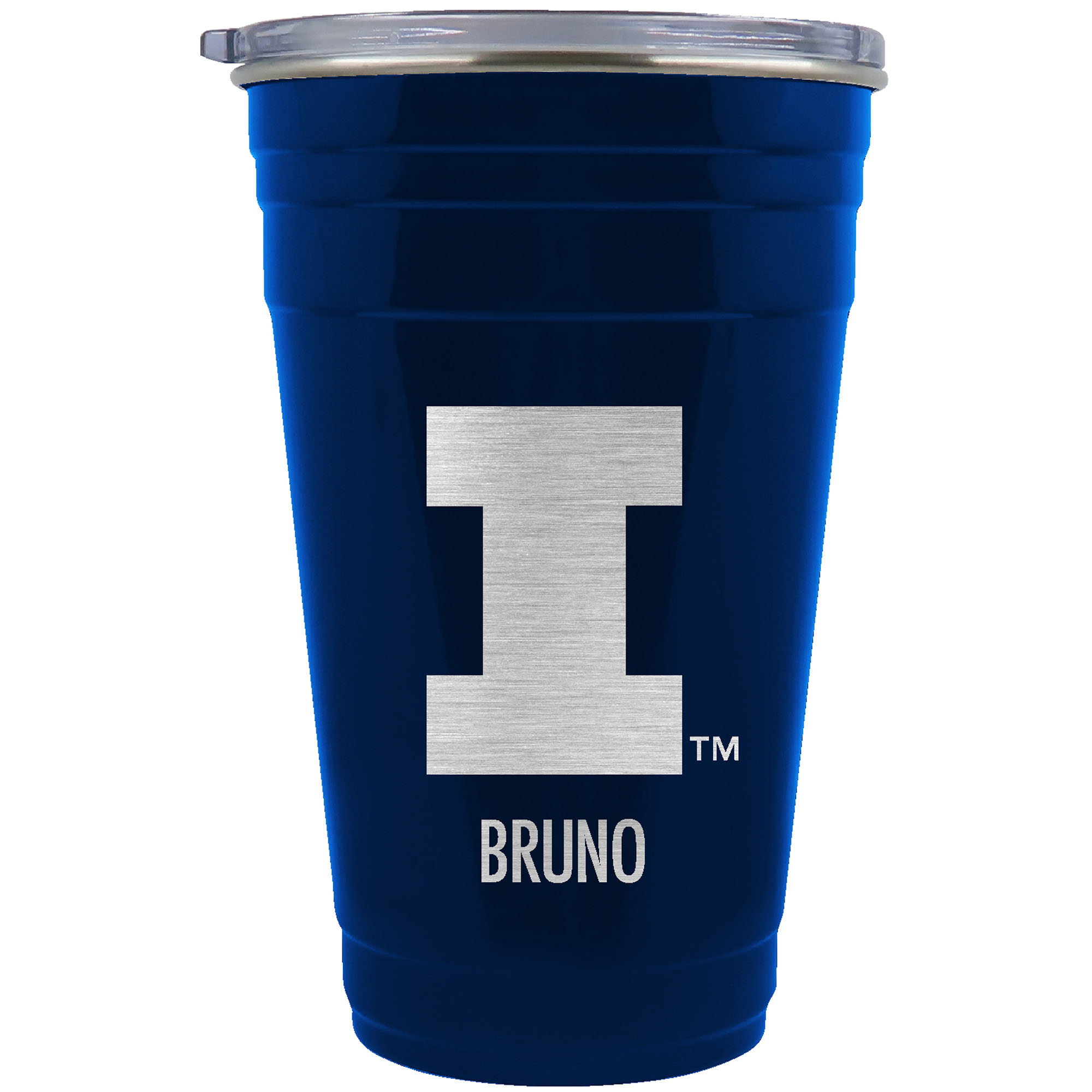 Illinois Fighting Illini Team Logo 22oz. Personalized Tailgater Travel Tumbler Illinois Fighting Illini Team Logo 22oz. Personalized Tailgater Travel Tumbler