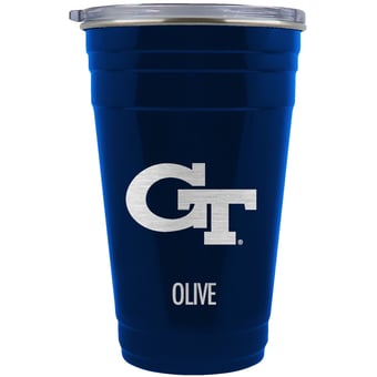 Georgia Tech Yellow Jackets Team Logo 22oz. Personalized Tailgater Travel Tumbler