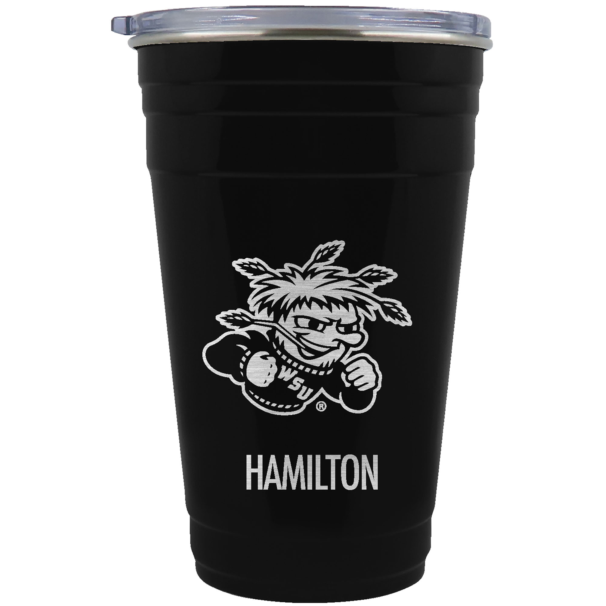 Wichita State Shockers Team Logo 22oz. Personalized Tailgater Travel Tumbler
