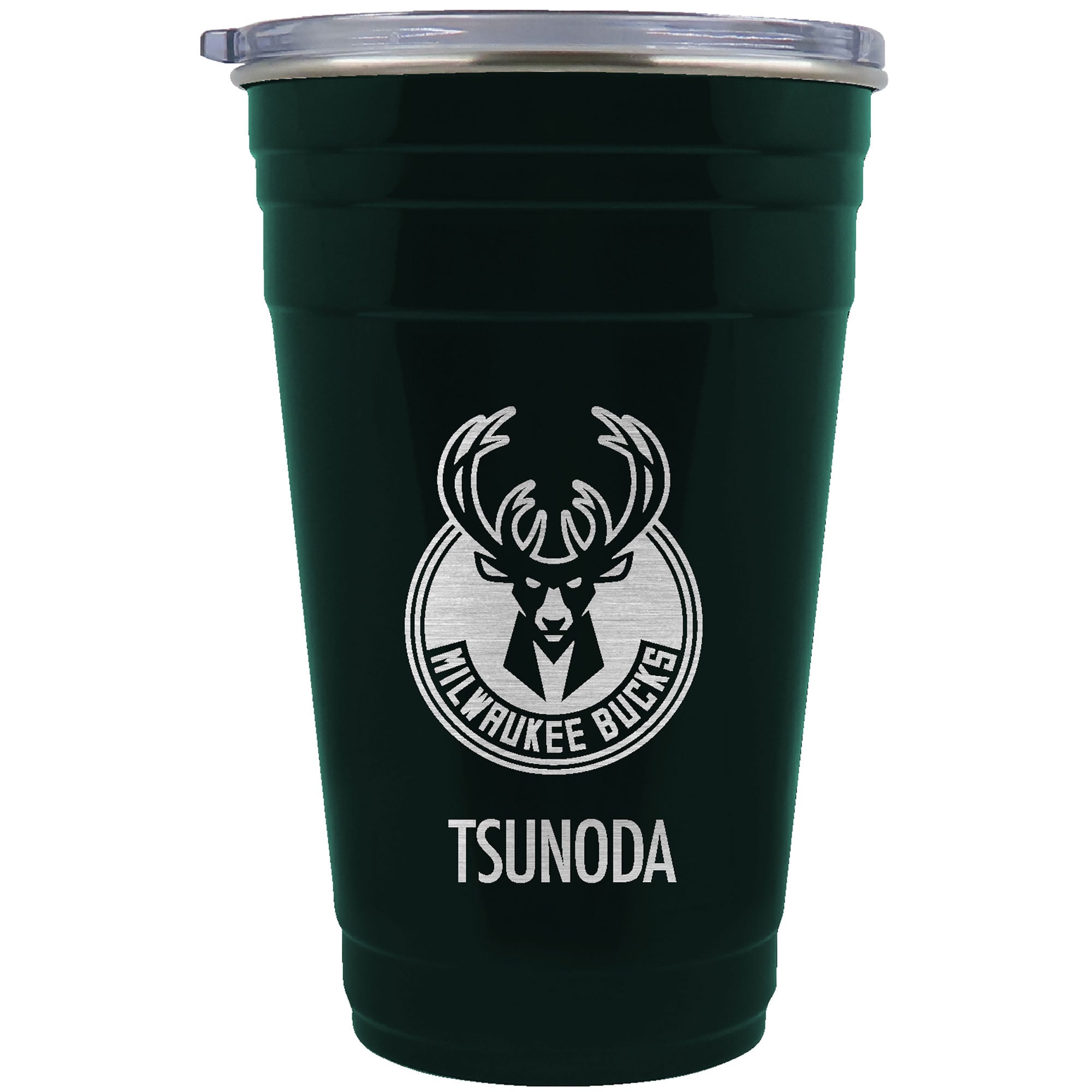 Milwaukee Bucks Team Logo 22oz. Personalized Tailgater Travel Tumbler