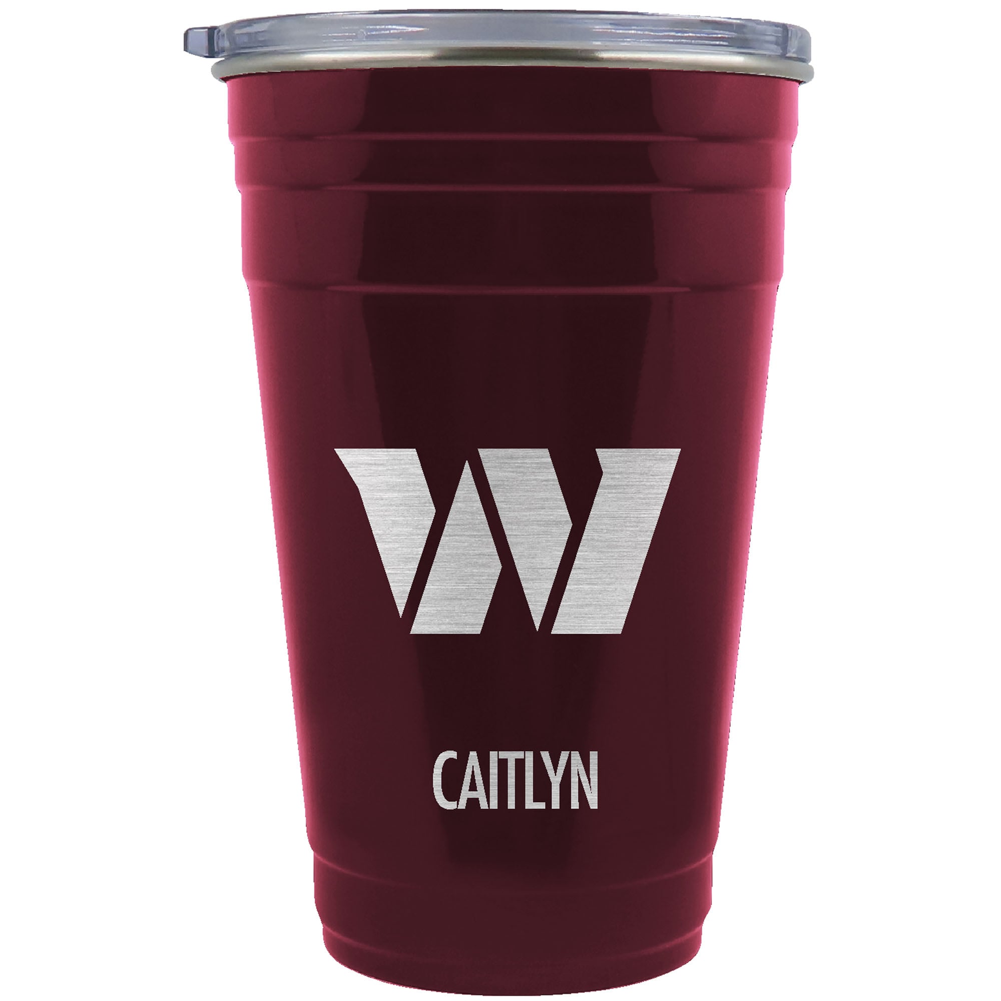 Washington Commanders Team Logo 22oz. Personalized Tailgater Travel Tumbler