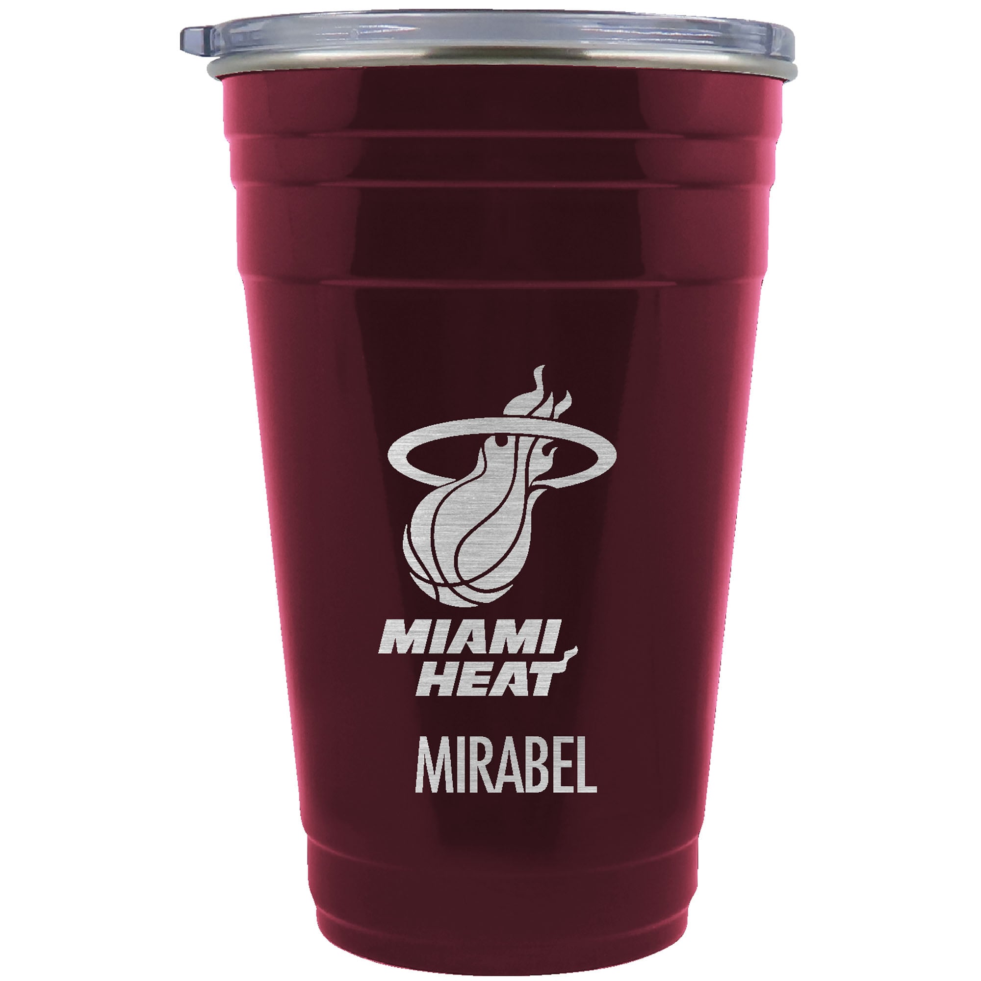 Miami Heat Team Logo 22oz. Personalized Tailgater Travel Tumbler