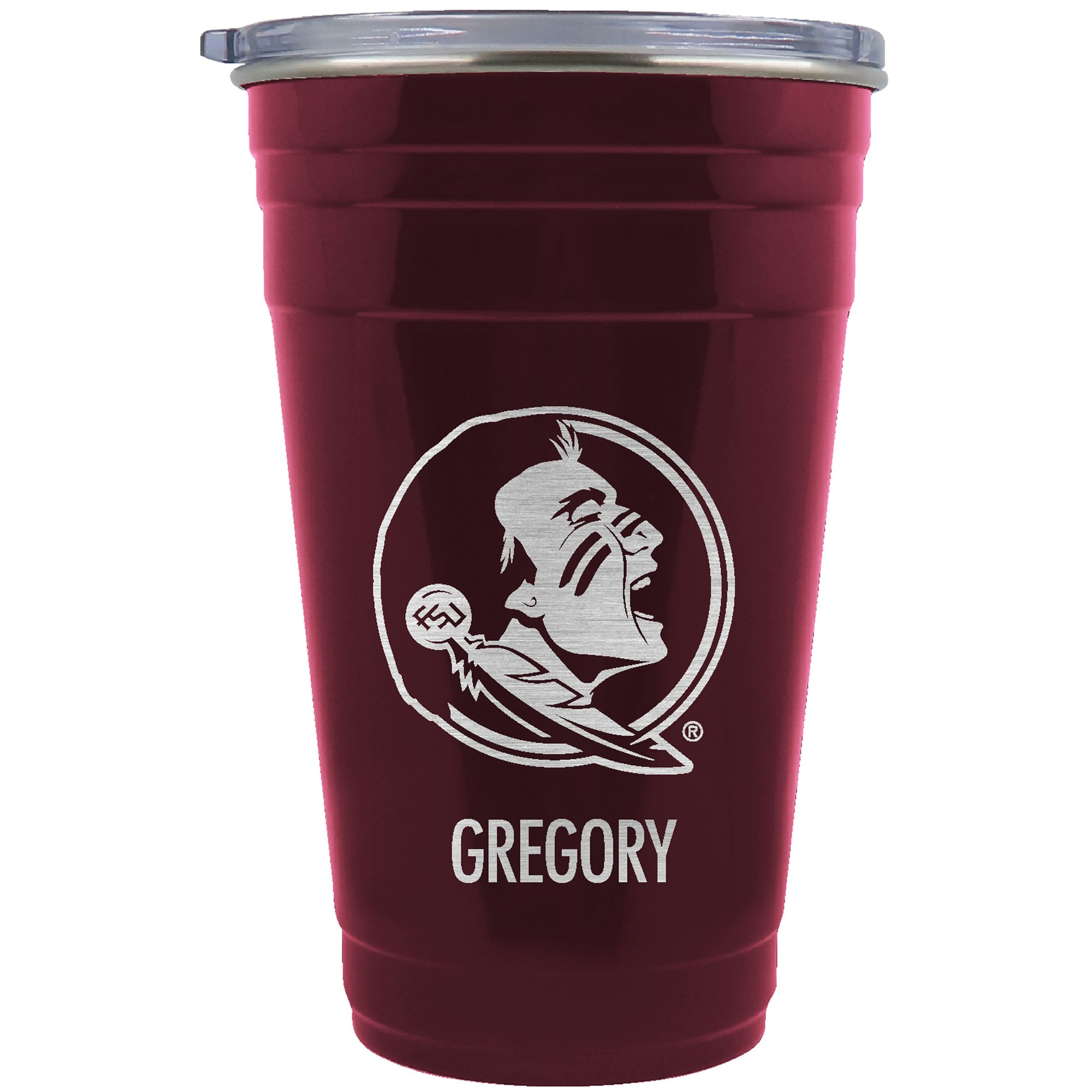Florida State Seminoles Team Logo 22oz. Personalized Tailgater Travel Tumbler
