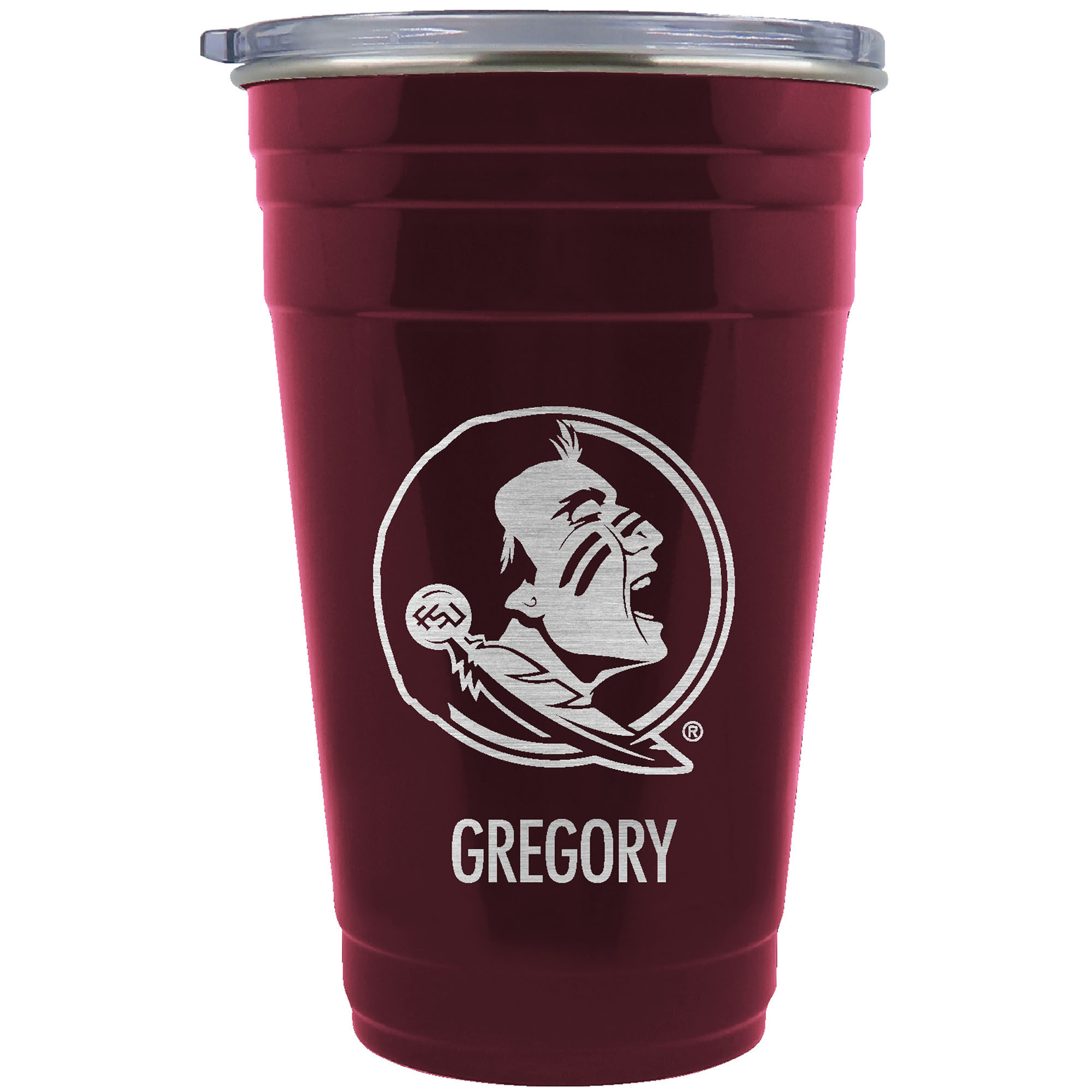Florida State Seminoles Team Logo 22oz. Personalized Tailgater Travel Tumbler Florida State Seminoles Team Logo 22oz. Personalized Tailgater Travel Tumbler