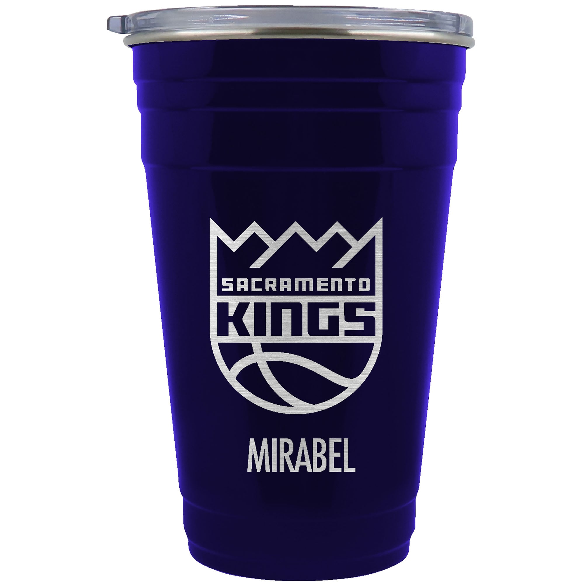 Sacramento Kings Team Logo 22oz. Personalized Tailgater Travel Tumbler