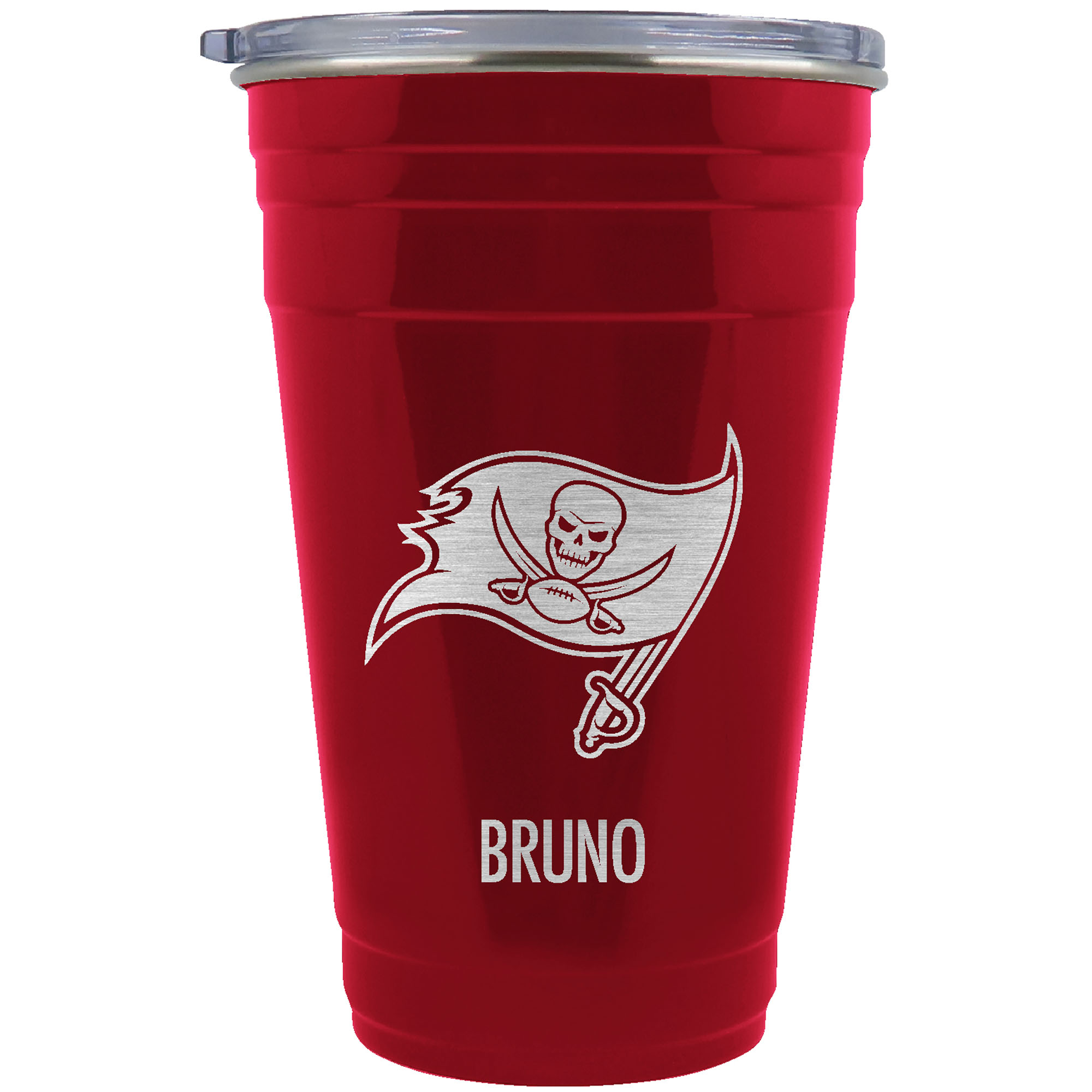 Tampa Bay Buccaneers Team Logo 22oz. Personalized Tailgater Travel Tumbler