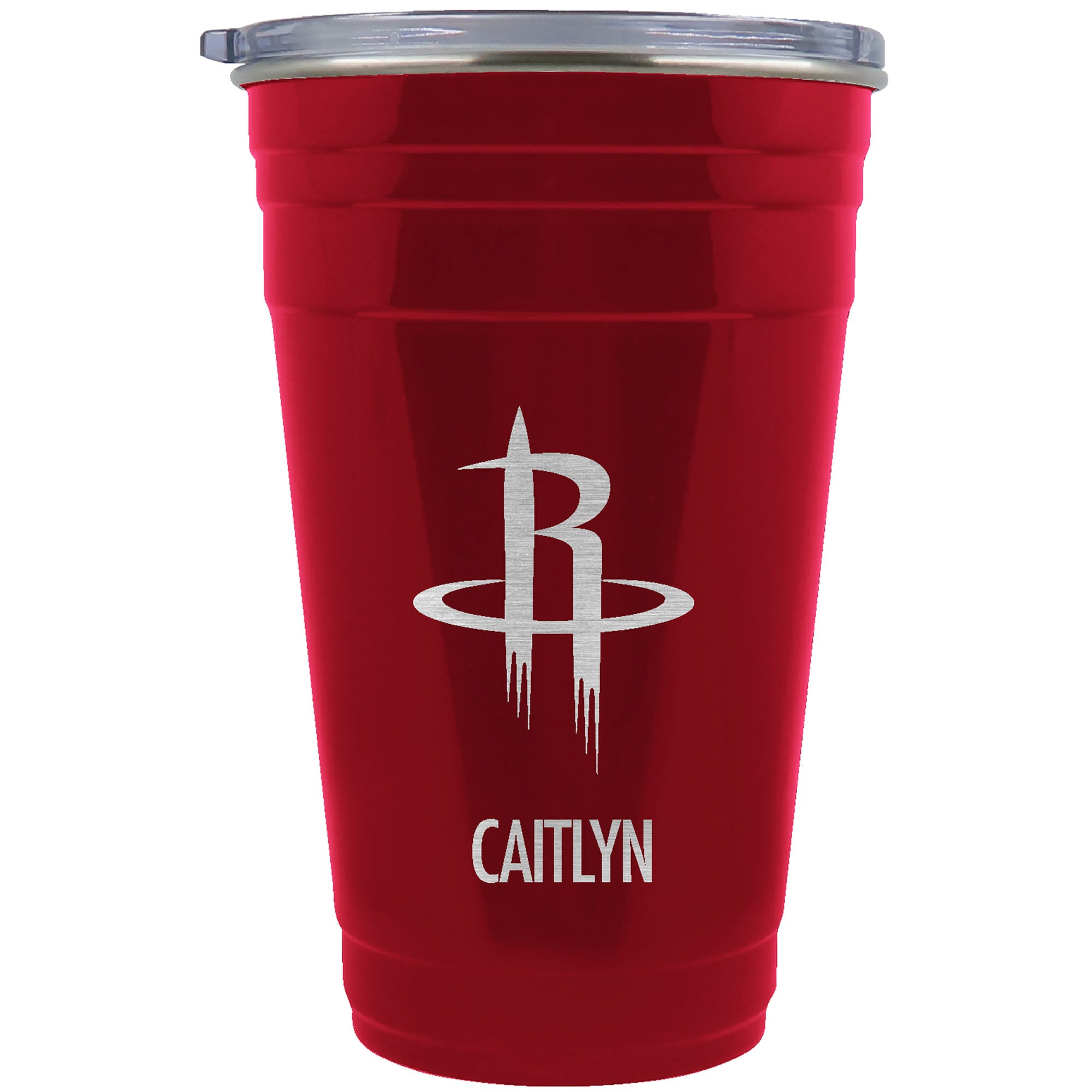Houston Rockets Team Logo 22oz. Personalized Tailgater Travel Tumbler