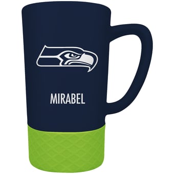 Seattle Seahawks Team Logo 16oz. Personalized Laser Etched Jump Mug