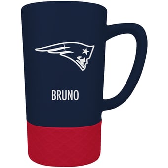 New England Patriots Team Logo 16oz. Personalized Laser Etched Jump Mug