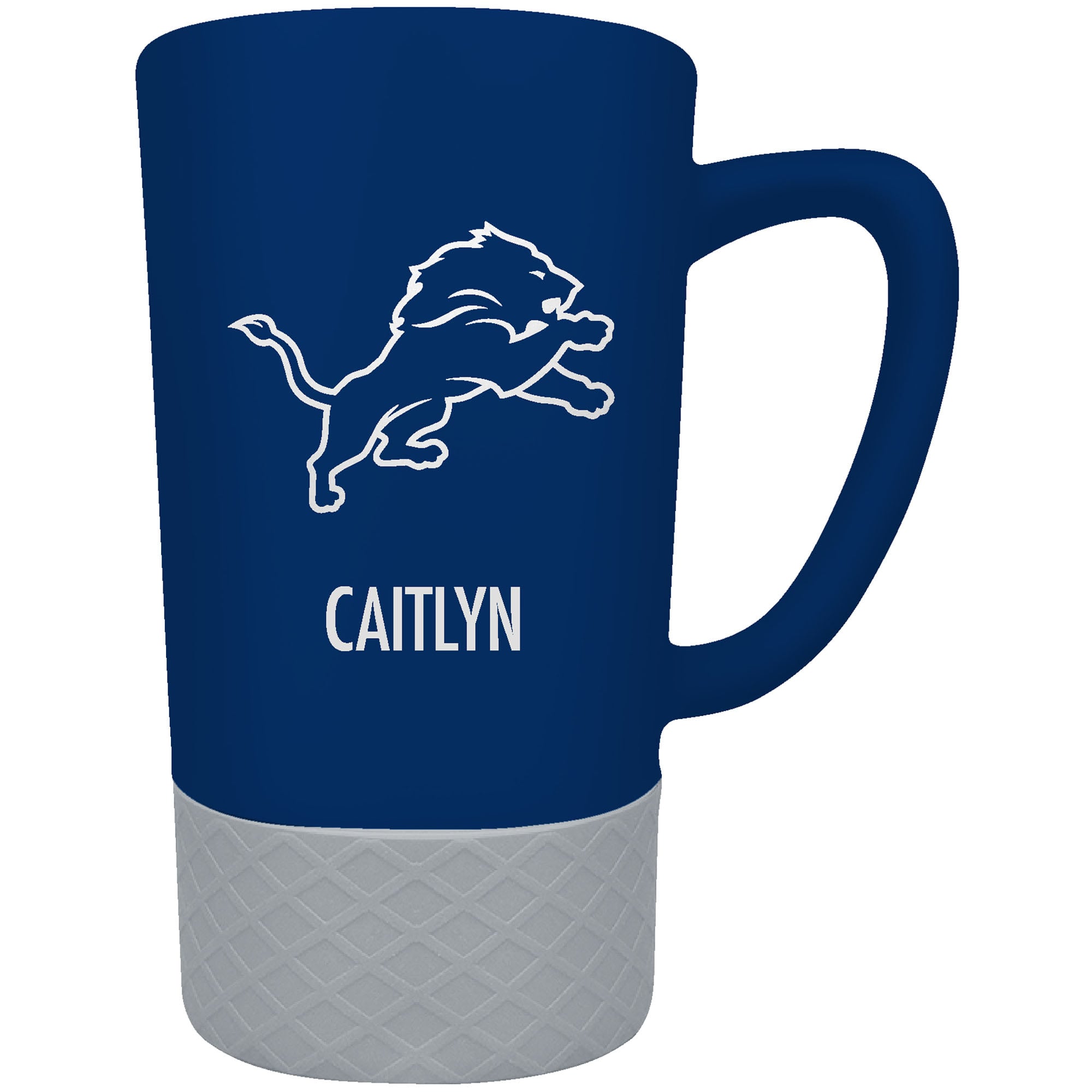 Detroit Lions Team Logo 16oz. Personalized Laser Etched Jump Mug