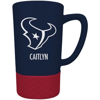 Houston Texans Team Logo 16oz. Personalized Laser Etched Jump Mug