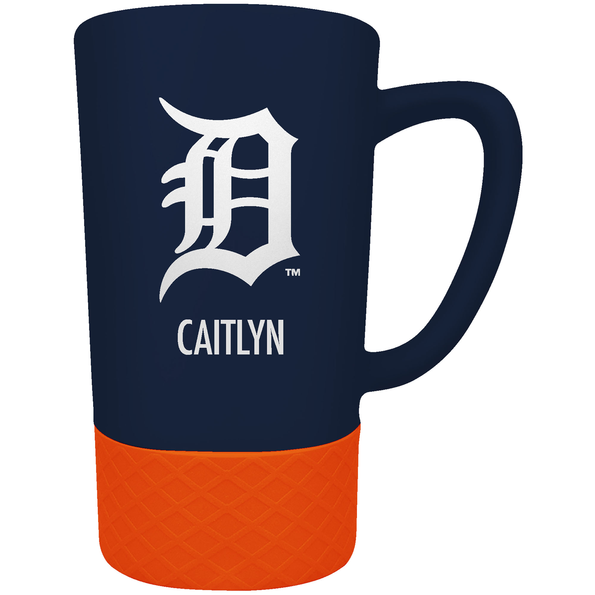 Detroit Tigers Team Logo 16oz. Personalized Laser Etched Jump Mug