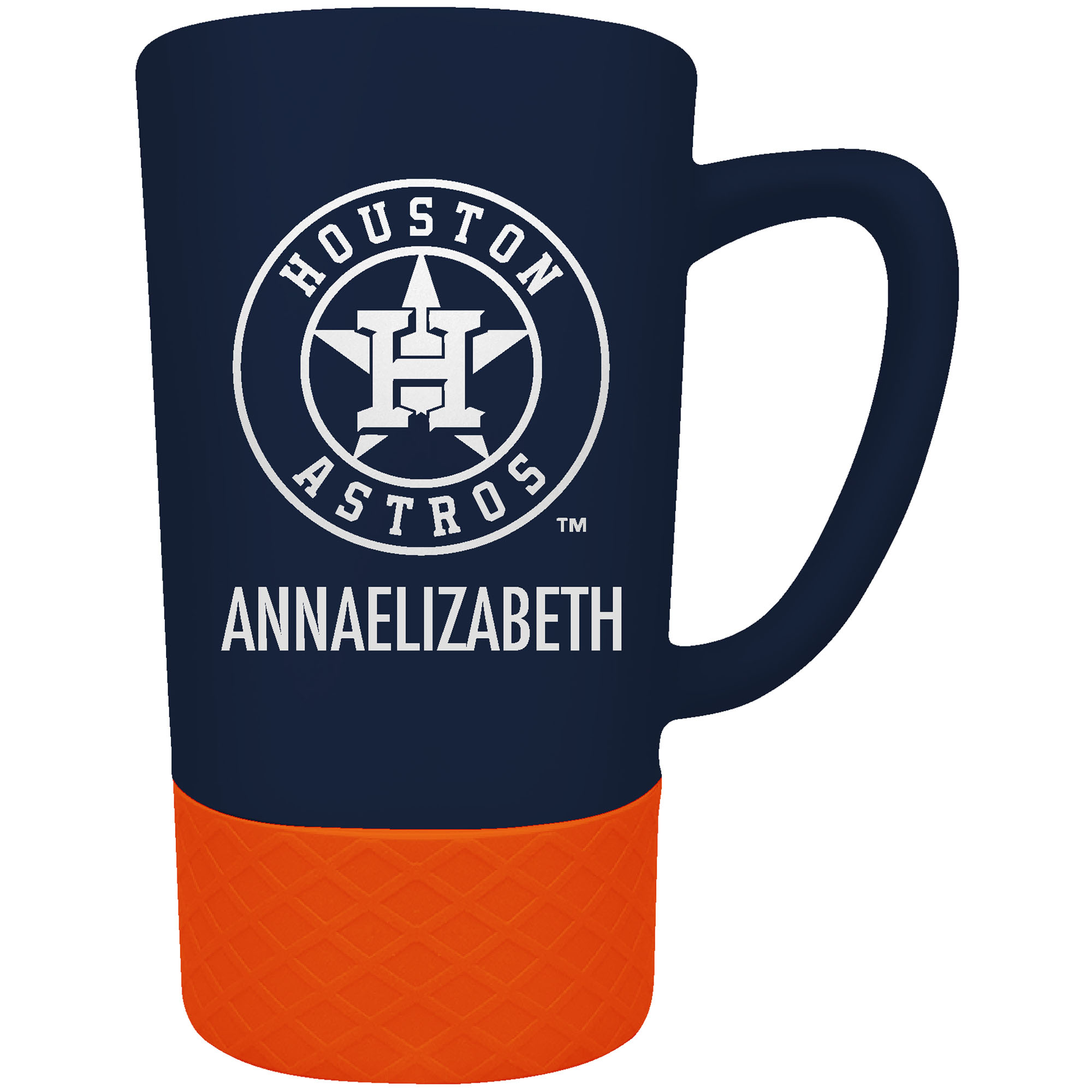 Houston Astros Team Logo 16oz. Personalized Laser Etched Jump Mug