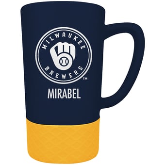 Milwaukee Brewers Team Logo 16oz. Personalized Laser Etched Jump Mug