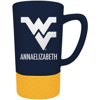 West Virginia Mountaineers Team Logo 16oz. Personalized Laser Etched Jump Mug