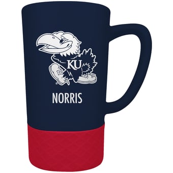 Kansas Jayhawks Team Logo 16oz. Personalized Laser Etched Jump Mug