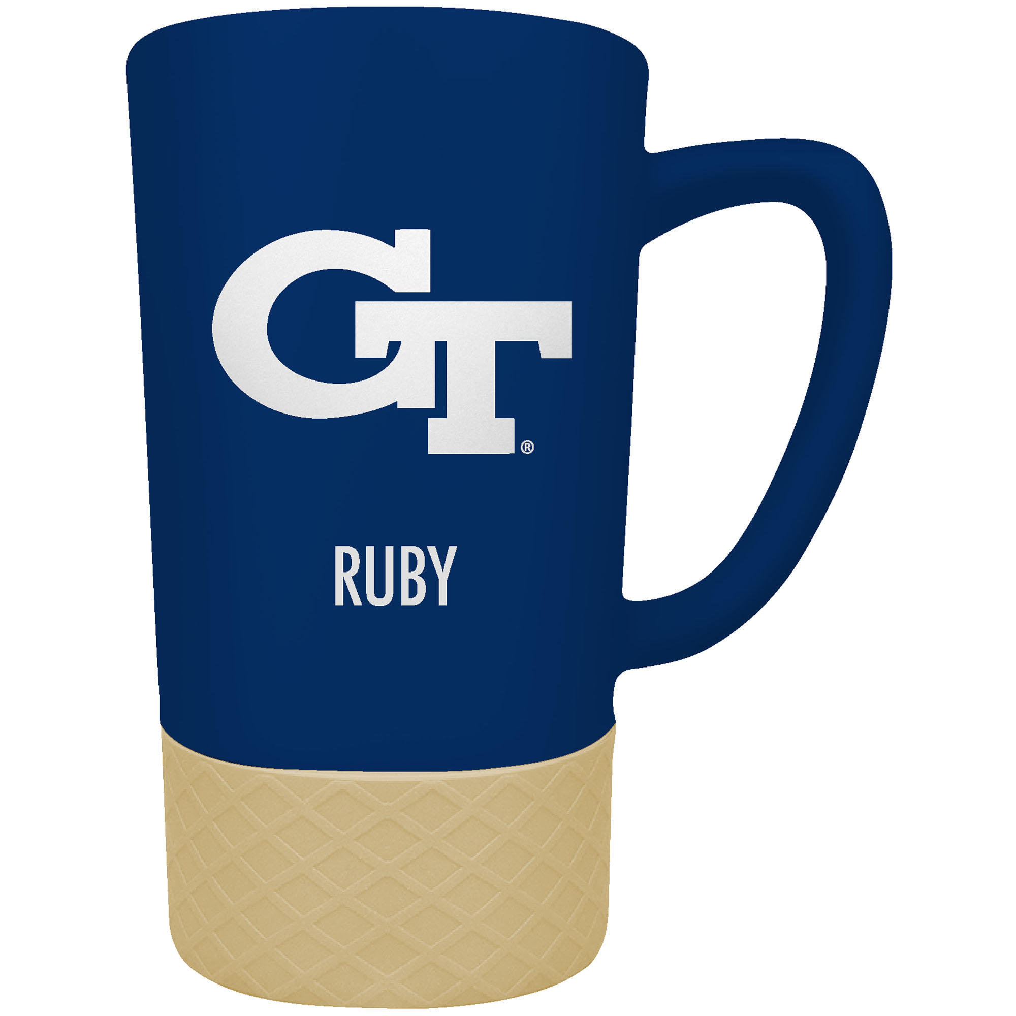 Georgia Tech Yellow Jackets Team Logo 16oz. Personalized Laser Etched Jump Mug