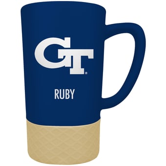 Georgia Tech Yellow Jackets Team Logo 16oz. Personalized Laser Etched Jump Mug