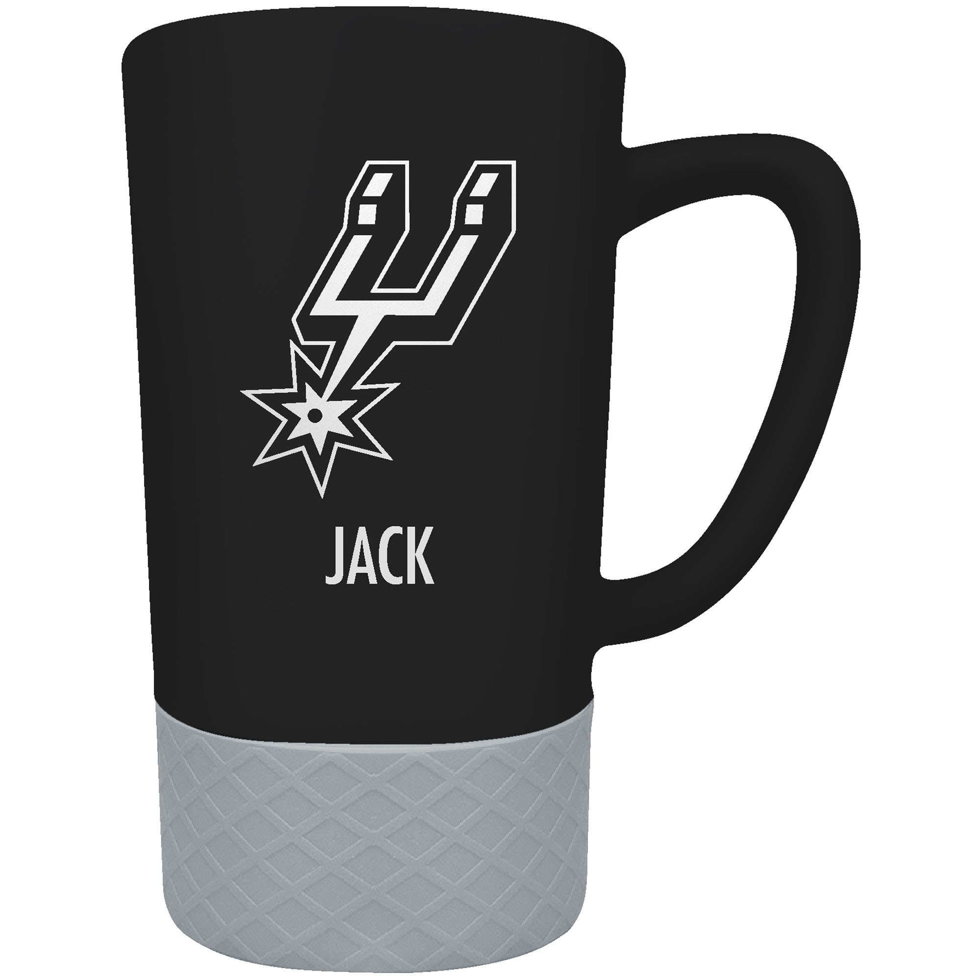 San Antonio Spurs Team Logo 16oz. Personalized Laser Etched Jump Mug