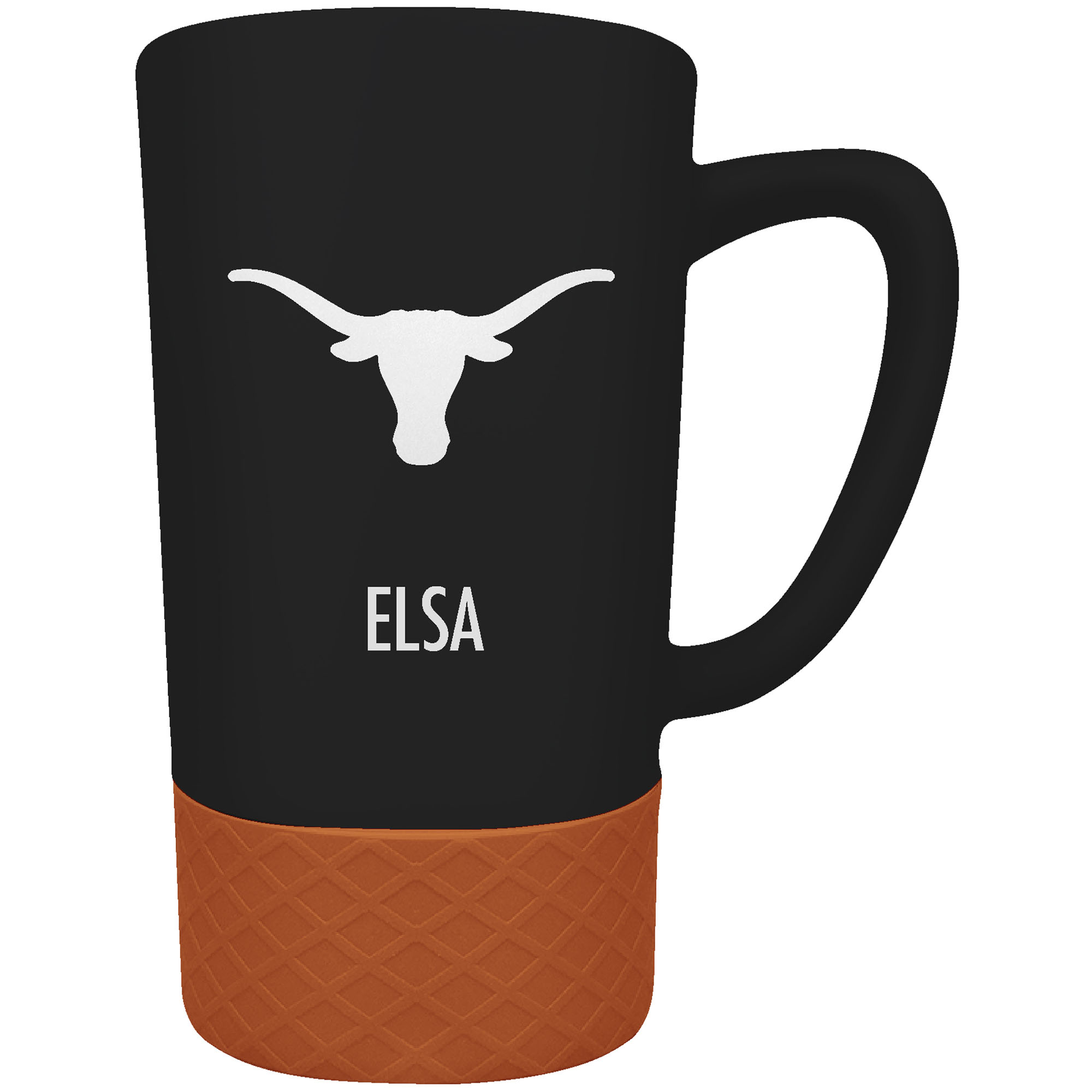 Texas Longhorns Team Logo 16oz. Personalized Laser Etched Jump Mug Texas Longhorns Team Logo 16oz. Personalized Laser Etched Jump Mug