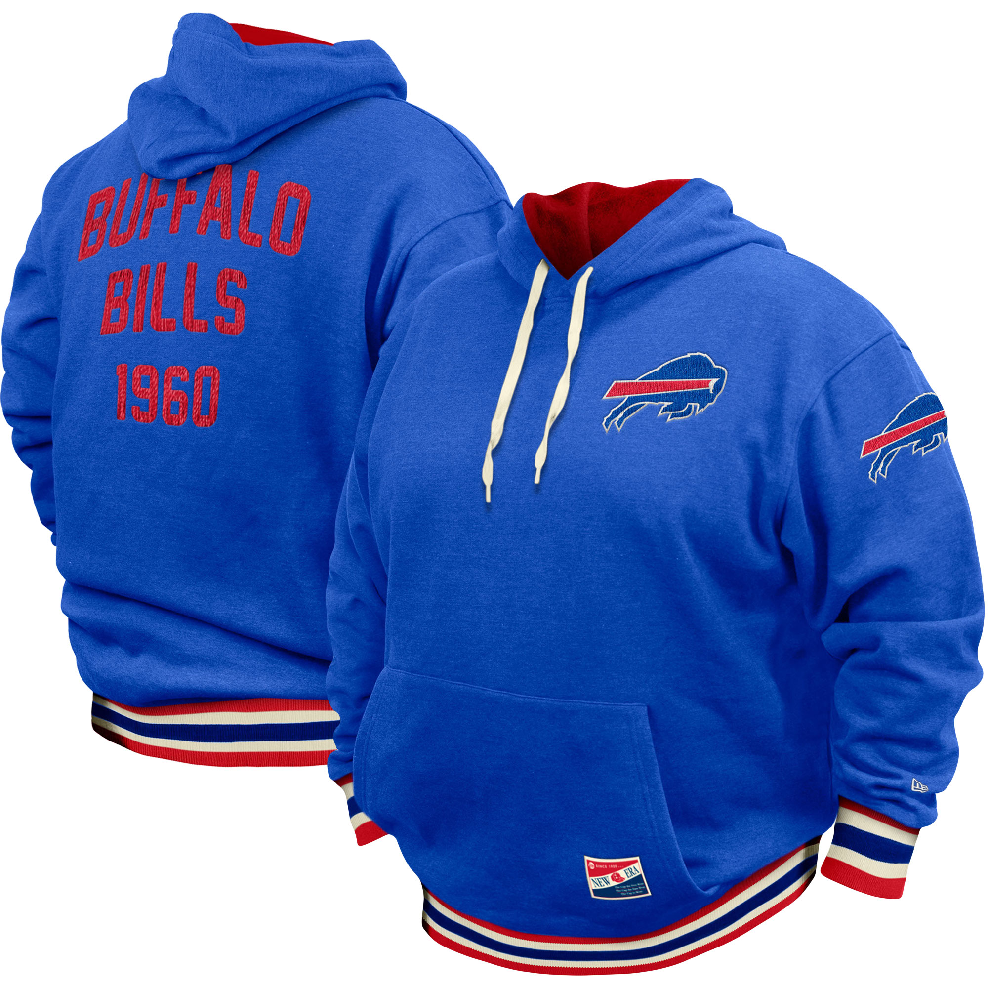 Men's New Era Royal Buffalo Bills Big & Tall NFL Pullover Hoodie
