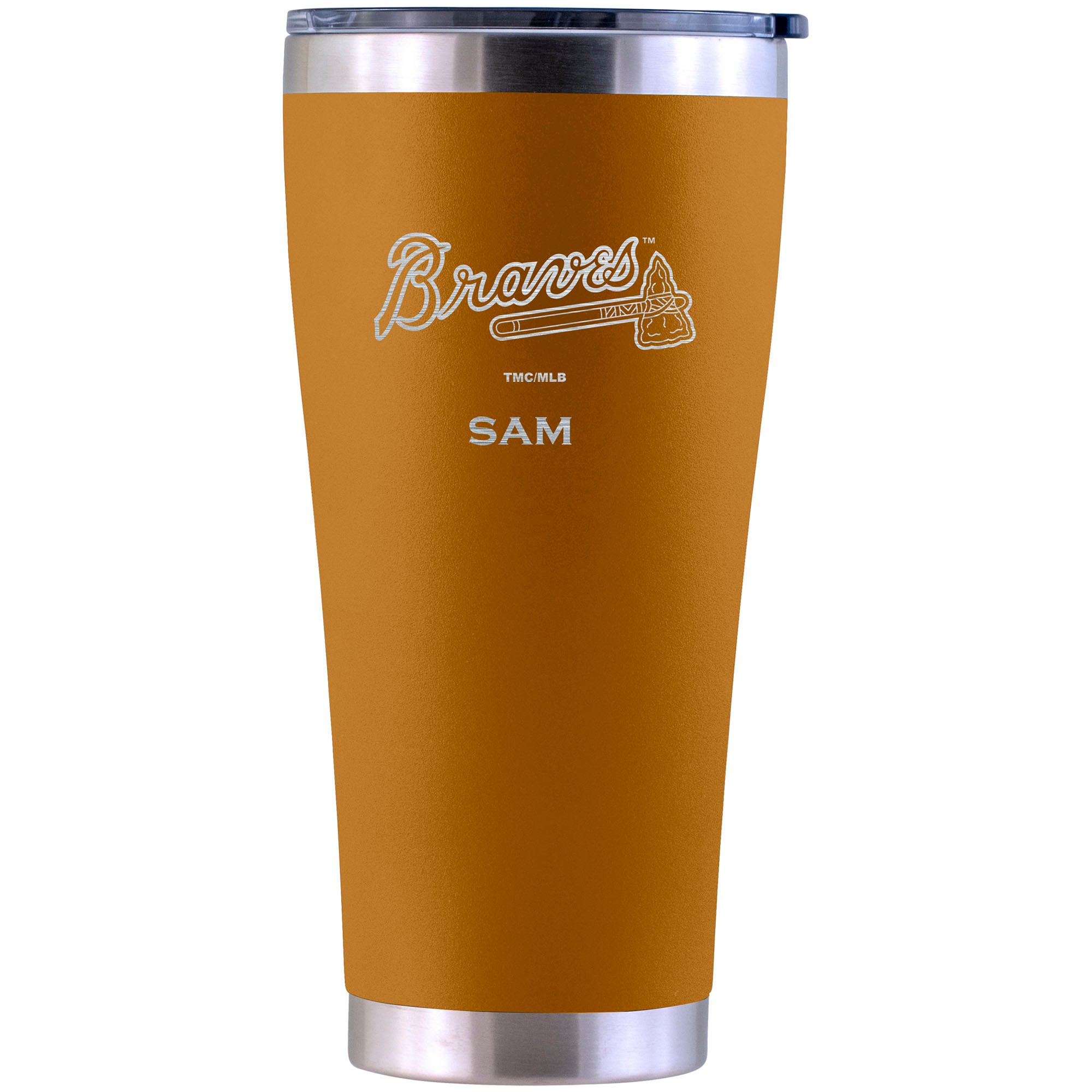 Atlanta Braves Personalized 30oz. Laser Etched Canyon Tumbler