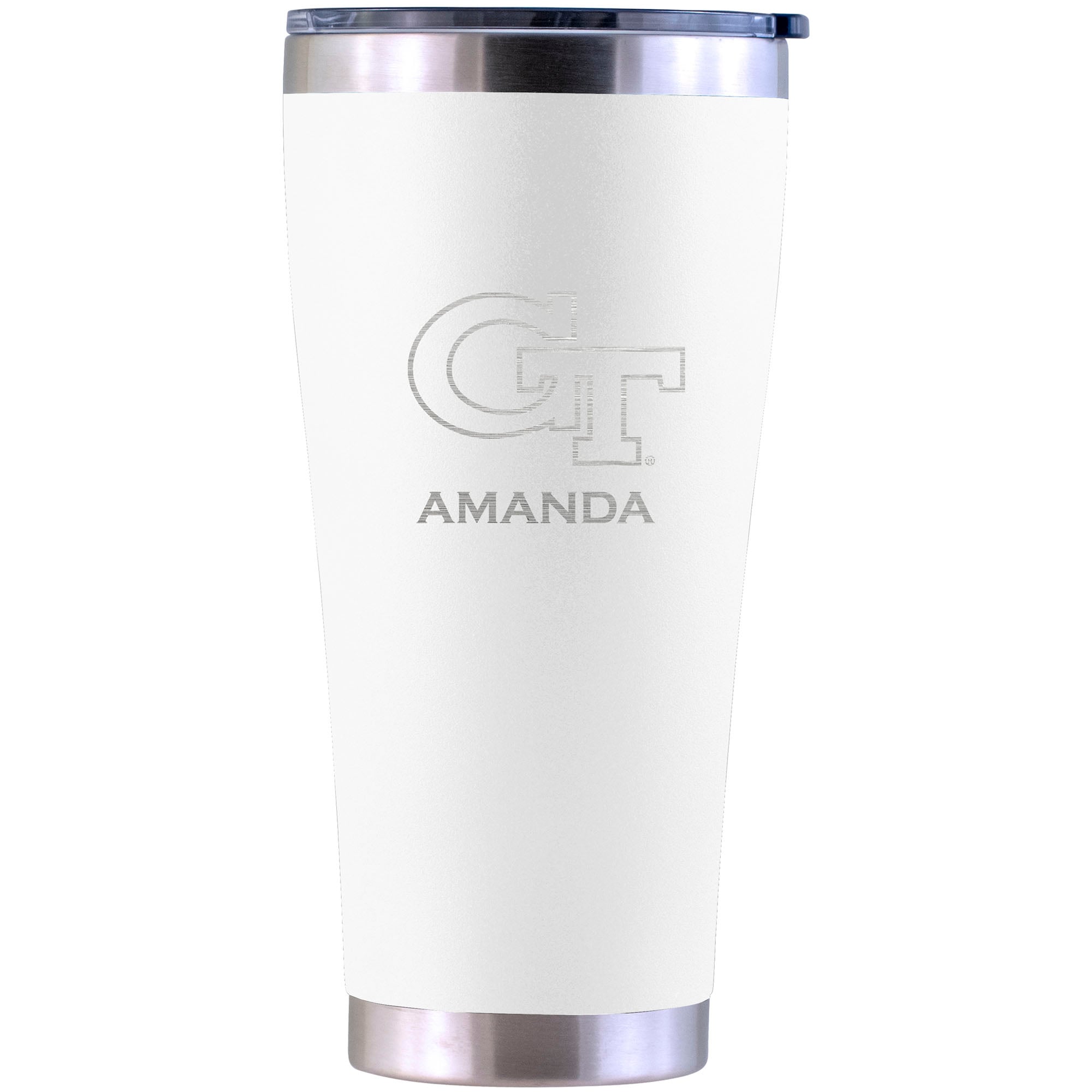 Georgia Tech Yellow Jackets Personalized 30oz. Laser Etched Tumbler