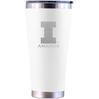 Illinois Fighting Illini Personalized 30oz. Laser Etched Tumbler