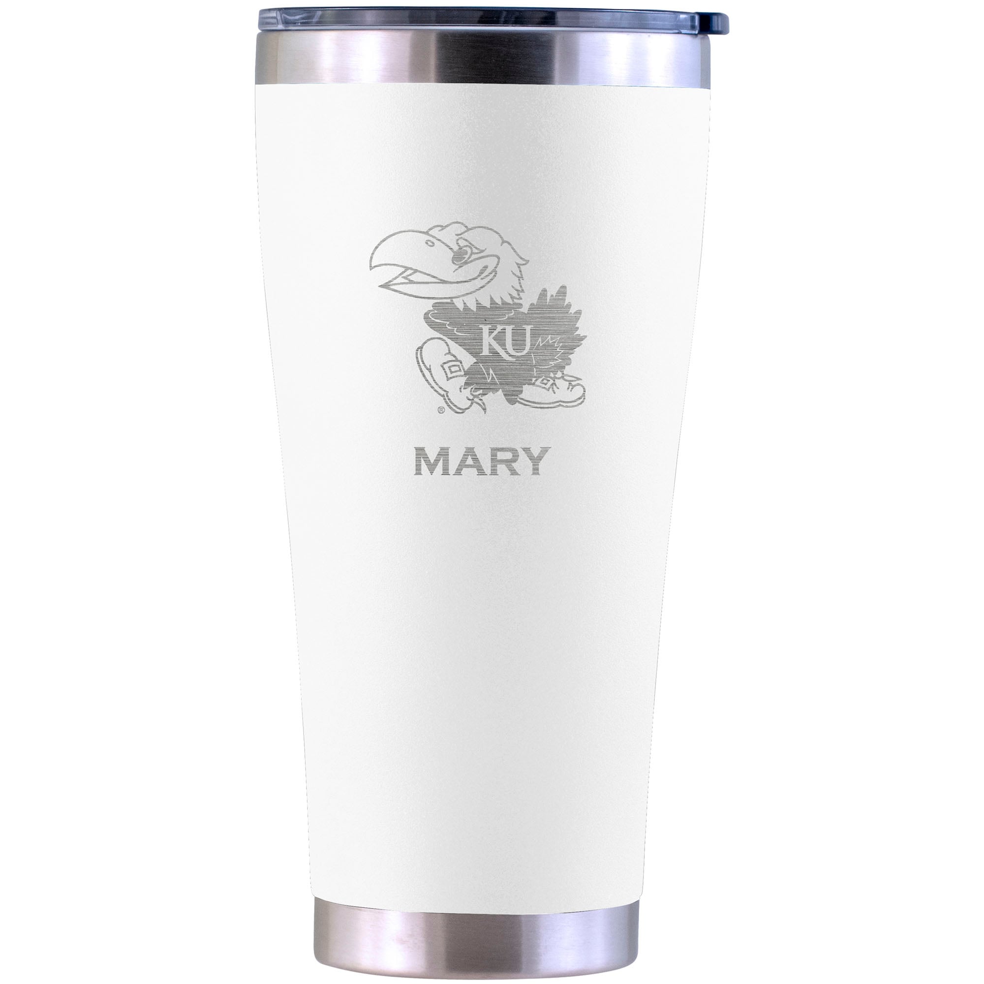 Kansas Jayhawks Personalized 30oz. Laser Etched Tumbler