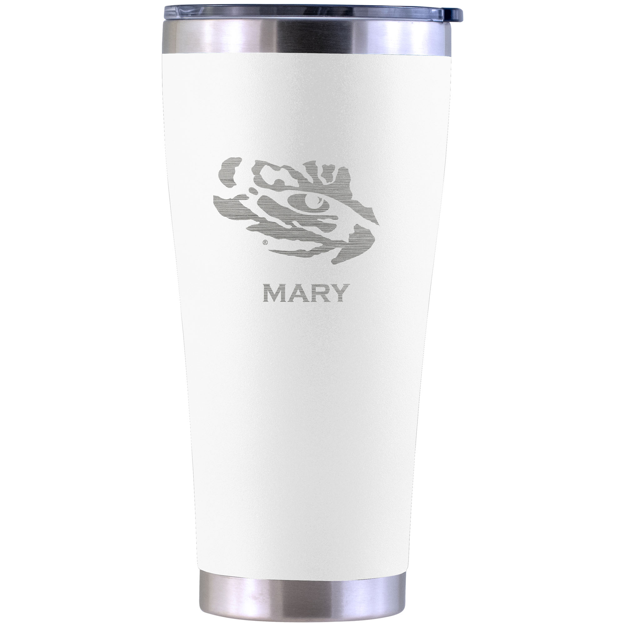 LSU Tigers Personalized 30oz. Laser Etched Tumbler
