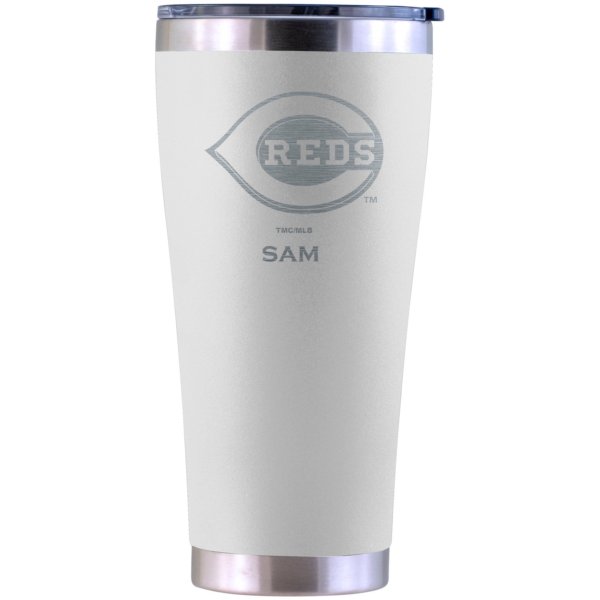 Cincinnati Reds Personalized 30oz. Laser Etched Tumbler