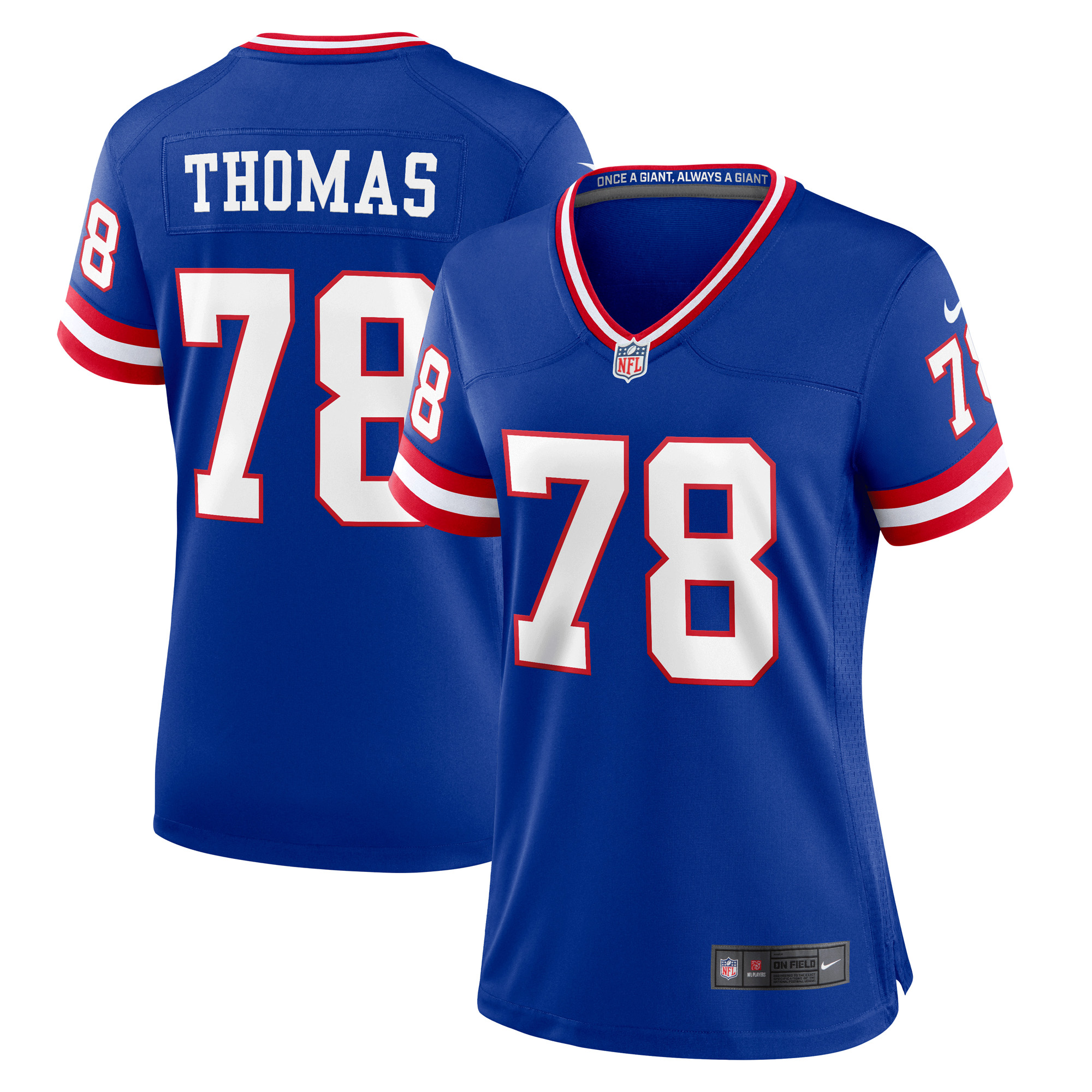Women's Nike Andrew Thomas Century Red New York Giants Alternate Game Jersey