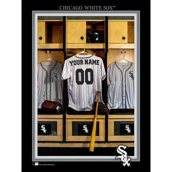 Chicago White Sox 12'' x 16'' Personalized Team Jersey Print