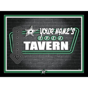 Dallas Stars 12'' x 16'' Personalized Framed Neon Tavern Print