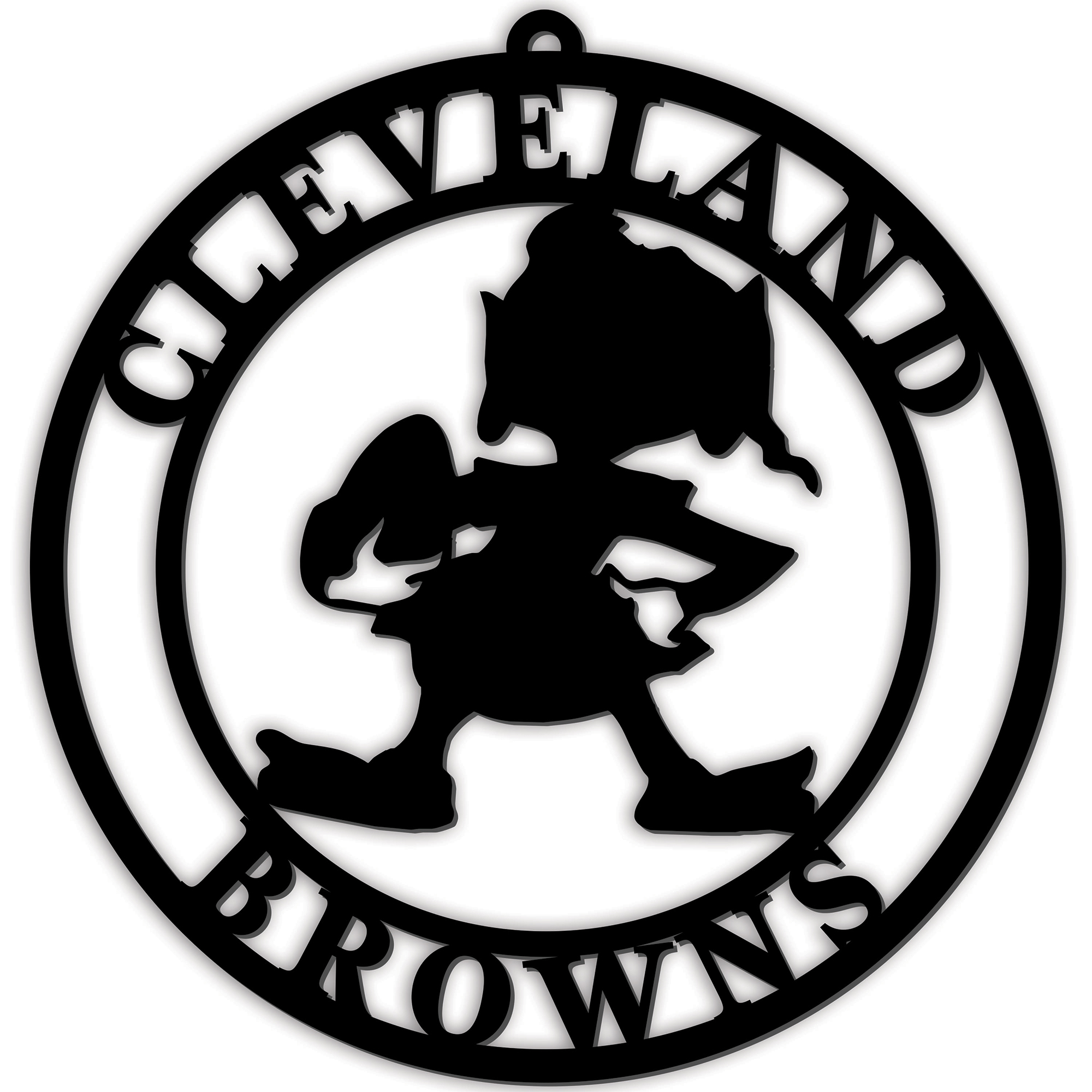 Cleveland Browns Brownie The Elf 16'' Team Logo Cutout