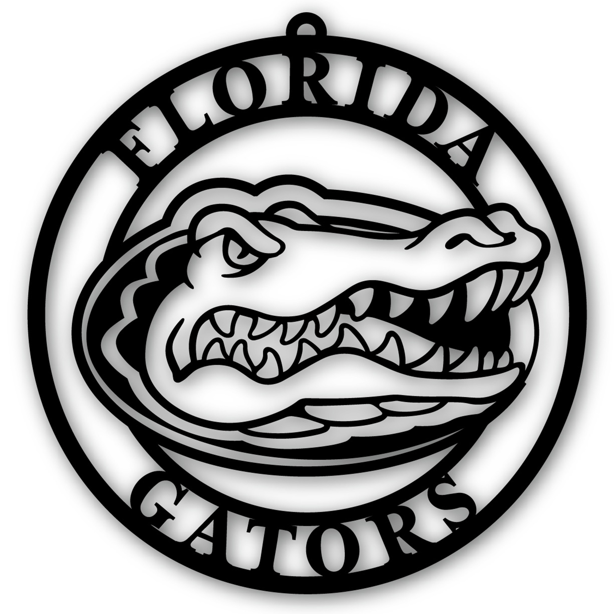 Black Florida Gators 16'' Team Logo Cutout