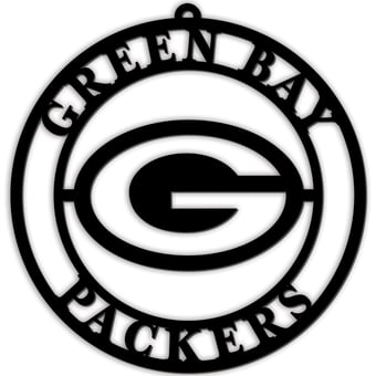 Black Green Bay Packers 16'' Team Logo Cutout