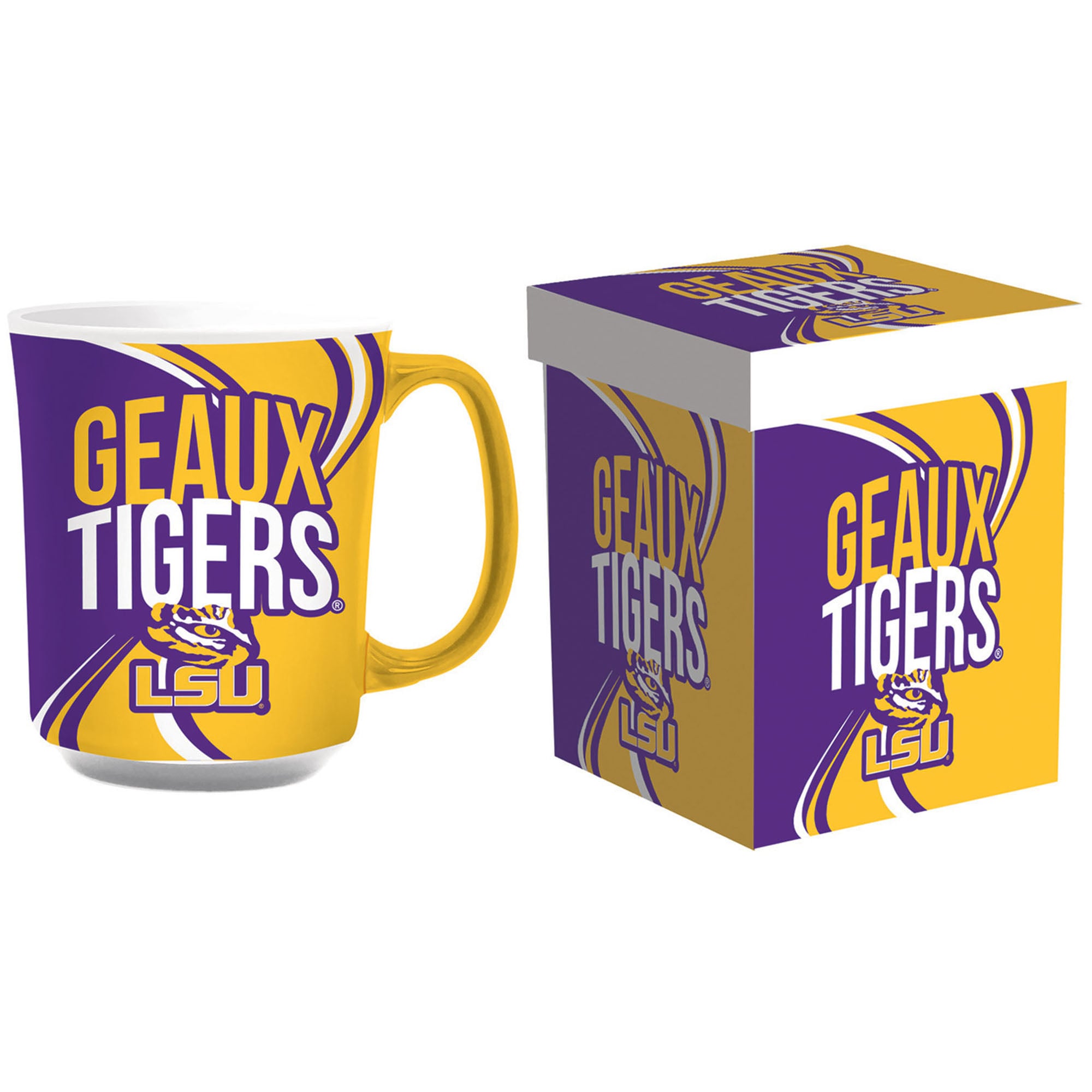 LSU Tigers 14oz. Ceramic Mug with Matching Box